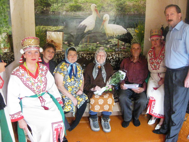 90-летний юбилей жительницы села Напольное